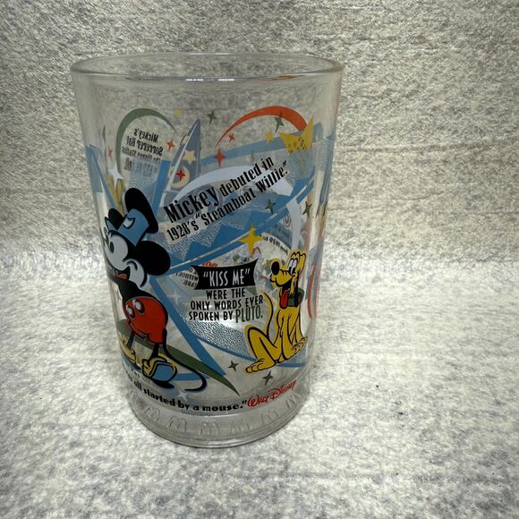 McDonalds 100 Years of Magic Disney Anniversary Glass Seam Boat Mickey - Picture 3 of 6